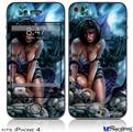 iPhone 4 Decal Style Vinyl Skin - Bride of Cthulhu (DOES NOT fit newer iPhone 4S)