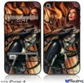 iPhone 4 Decal Style Vinyl Skin - Devil Girl (DOES NOT fit newer iPhone 4S)