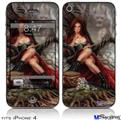 iPhone 4 Decal Style Vinyl Skin - Red Riding Hood (DOES NOT fit newer iPhone 4S)