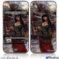 iPhone 4 Decal Style Vinyl Skin - Time Traveler (DOES NOT fit newer iPhone 4S)