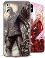 2 Decal style Skin Wraps set for Apple iPhone X and XS Creation