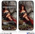 iPhone 4S Decal Style Vinyl Skin - Red Riding Hood